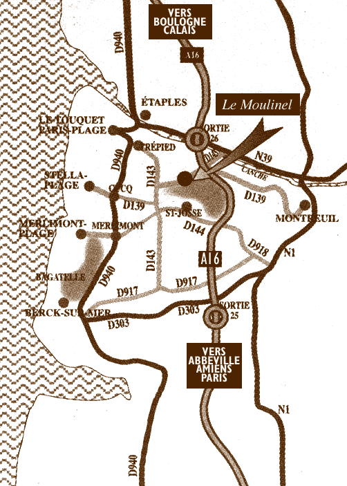 plan d'acc&egrave;s
